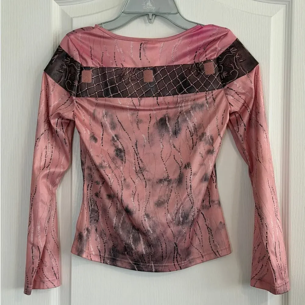 Disney Store Descendants 3 Audrey Faux Leather Costume-Detachable Cape Sz9-10